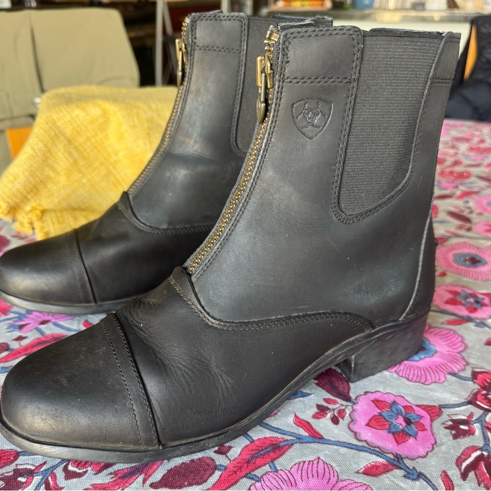 Ariat Black Leather Slip-On Shoes